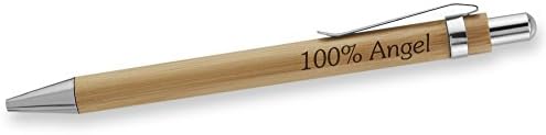 Химикалка писалка Dimension 9, изработени от екологично чист бамбук гравирани с лазер именным топче, с хромирани