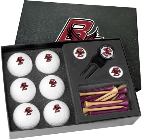 Golfballs.com Класически Подарък набор от Boston College Орли с Полудюжиной инструменти за Разцепване на Празни