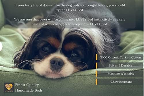 Луксозно легло за кучета LUVLY Pets - Ортопедична възглавница с пълнеж от пяна с памет ефект - Моющийся и подвижни