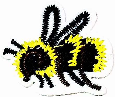 Салфетки Плюс 2 елемента. Мини Жълто Пчела Ивици Стикер Изкуство Сладък Карикатура Нашивка Знак, Символ Костюм
