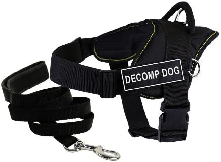 Шлейка Dean & Tyler's DT Fun DECOMP DOG, XX-Малък, с 6-футовым мек щенячьим каишка.