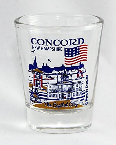 Са подбрани Чаша Concord New Hampshire Great American Cities от колекцията на Големите американски градове