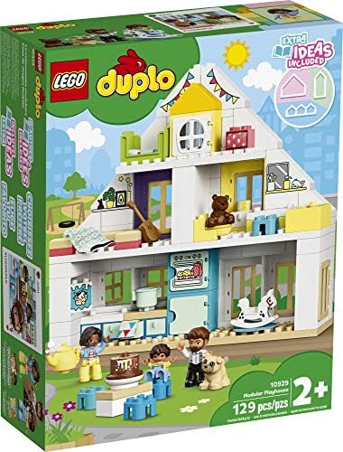 Модулен слот къща LEGO DUPLO Town 10929 Куклена къща с Мебели и Семейството си, Страхотна Развитие играчка за