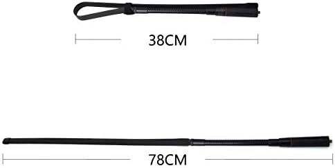 Двухдиапазонная Сгъваема CS-тактическа антена TWAYRDIO 3,0/5,0 дБи с Гъши врата, 31 инчов SMA-антена 2 метра/70