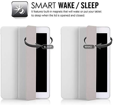 Съвместим с Apple iPad Mini И 4 - Кожена smart-калъф + Твърда делото с функция за сън /събуждане (Акварельно-розово