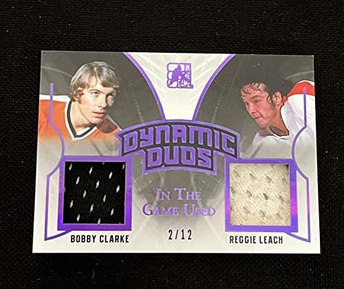 Боби Кларк и Реджи Лийч 2017-18 В Сертифицирана карта Game Used Jersey Card 2/12 - Използваните тениски NHL