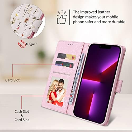 Чанта-портфейл UEEBAI за Samsung Galaxy S9 Plus, калъф за телефон от изкуствена кожа, поставка за телефон с