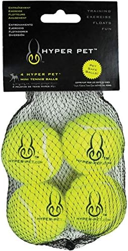 Хипер Мини Сменяеми Тенис топки Играчки за Кучета (4 опаковки)