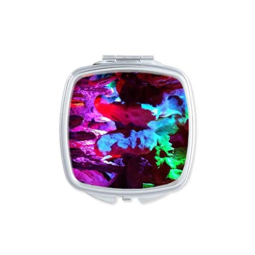 Цветно Огледало за Фотография в Карстовия Пещера Квадратно Джобно За Грим В Ръчен Джоба