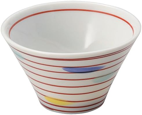 Ямашита когэй (Yamashita kogei) Малка купа, φ9,4 × 5,5 см, Бяла /Черна / червена