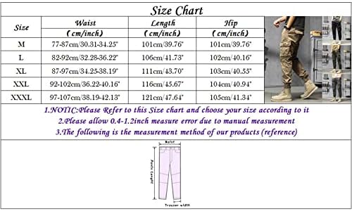 Мъжки Памучни Панталони с Джоб Плюс Размера на Обикновена Панталони С Еластичен Колан, Общият Размер на панталони