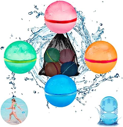 Водни играчки SOPPYCID за деца, за Многократна употреба Водни топки за Еднократна употреба, 4 бр., Цветни Водни