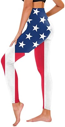 Американският флаг на Националната гамаши женски задник повдигане на Националната звезди висока талия безшевни