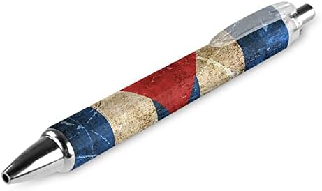 Ретро Кубински Флаг 0,5 мм Тънък Сгъваем Химикалка Писалка С Синьо Мастило Работни Дръжки Бързосъхнеща Гладка