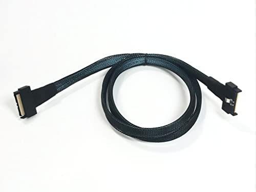 Кабели Micro SATA |MCIO 74 Пин към MCIO 74 Pin Кабел - Висококачествен кабел с дължина 1 метър за мрежово и