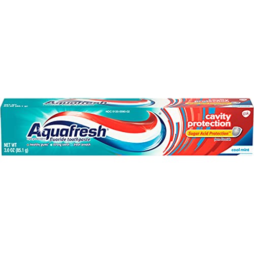 Паста за зъби Aquafresh За защита на устната кухина с флуор, Cool Mint 3 Грама