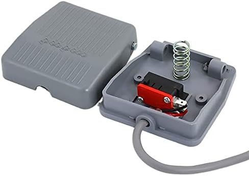 ESAAH 1 бр. Foot switch Незабавен Ключ за управление на Електрически Педал захранване SPDT Сив TDFS-201 10A