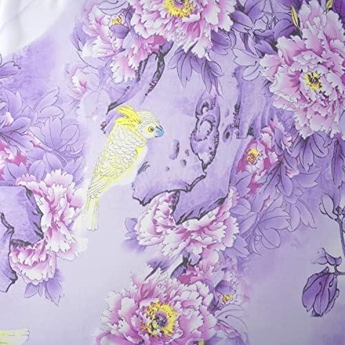 E-Clover Herebuy - Уникални дамски шалове с цветен модел: Шифоновый шал с принтом цветя и птици
