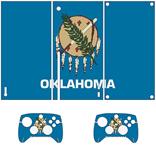 Флаг Оклахома Скинове за конзолата и контролера на Xbox серия X Vinyl Стикер на корицата (Xbox X серия)