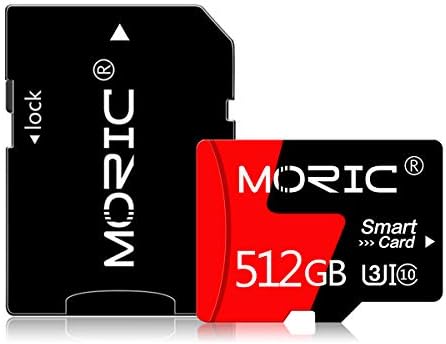Високоскоростна Карта памет Micro SD с капацитет 512 GB с Адаптер за телефони, Фотоапарати, Дрона, Nintendo