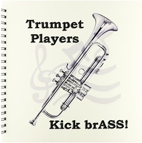 3dRose db_1024_2 памет Книга за трубачей Kick Brass, 12 от 12 инча
