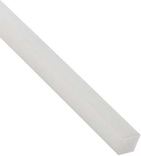 Ацеталь Правоъгълен Галя елегантен, ASTM D6100, Бял, с дебелина 1-3 / 4 инча ширина 4 инча, дължина 1 '