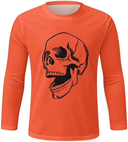 Мъжки Ризи с Войник на Хелоуин, Мъжки Есенно-Зимни Приталенные Ежедневни Ризи Размер на Плюс с Дълъг Ръкав за