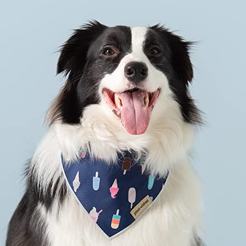 Кърпа за кучета Paws Wishes, 2 опаковки, Определени за Сладолед и градинска ружа, Лятно Пладне, Удобен за потребителя