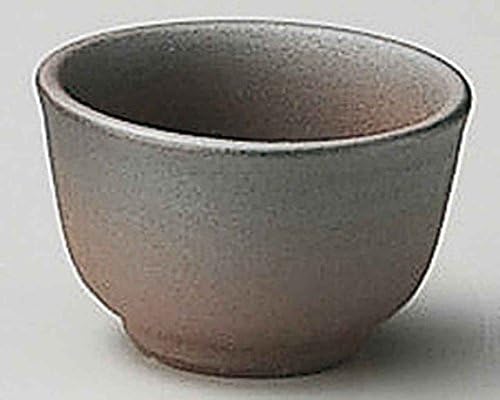 2,5-инчов комплект от 2 чаши за саке Yakishime Bizen Кафява Керамика е Направена в Япония