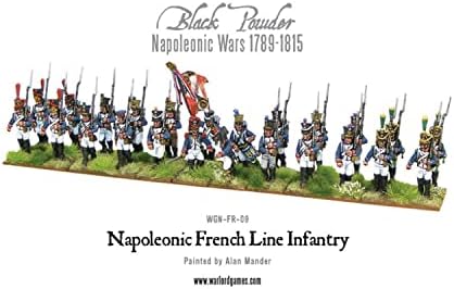 Черен Прах Наполеоновской Френската Линейна пехота 1789-1815 1:56 Военен Набор от пластмасови модели Wargaming