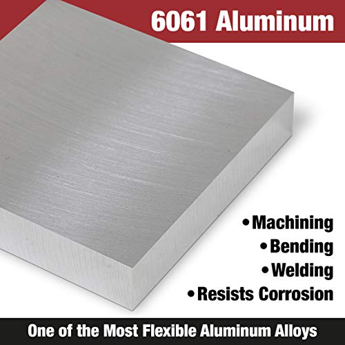 Алуминиеви листове и плочи TCI Precision Metals 6061 Прецизионно Земята в една плоска форма, с Дебелина 500