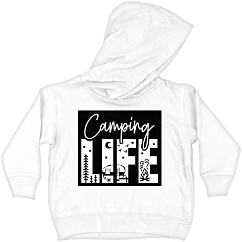 Hoody за деца Camping Life - Прохладно Hoody С качулка За Деца - Детска hoody с думата дизайн
