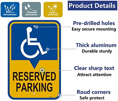 Запазени места за паркиране, знаци, Знак за паркиране за инвалиди с изображение на знака за инвалидни колички