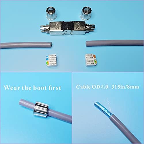 Разпределителните кутия Ethernet Съединител за стыкового свързване на мрежов кабел основа cat6a / CAT6E / CAT6