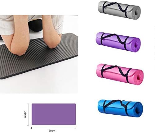 Yowein Yoga Малък и здрава подложка за йога с дебелина 15 мм, Противоскользящий Подложка за фитнес, за отслабване,