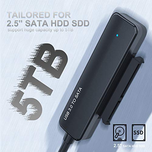 Neeyer Модернизирани кабел SATA към USB C-кабел-USB адаптер 3.1 Type C SATAIII твърд диск с 2,5-инчов SSD и