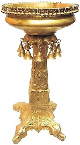 Sharvgun Голям Златен Месинг Титуляр за лампи Urli Тае, Месинг Лампа, Украса за дома, декорация за Сватбени