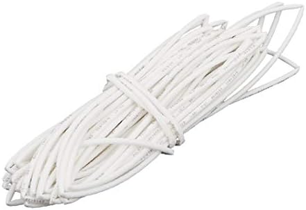 X-DREE Polyolefin пожароустойчива тръба с вътрешен диаметър 5 м 0,03 инча бял цвят за ремонт на кабели (диаметър