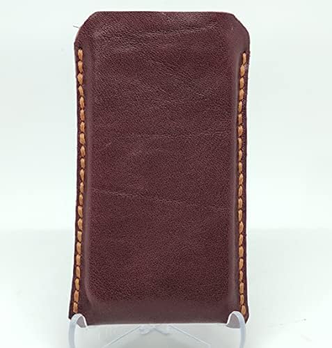 Чанта-кобур от естествена кожа за Oppo A32, Калъф за вашия телефон ръчна изработка от естествена кожа, Изработен