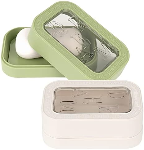 Пътен Калъф за сапун HappyLily от 2 опаковки, Контейнер за съхранение на сапун с капак, Преносим препарат за
