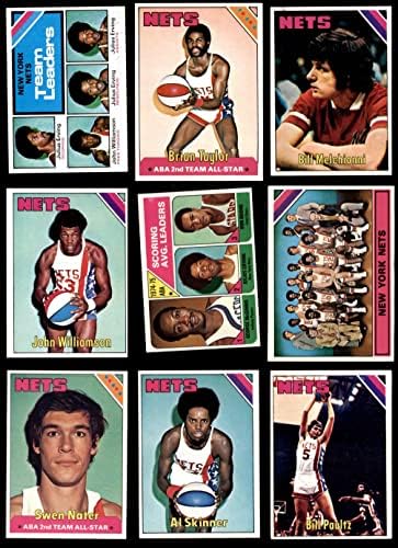 1975-76 Сет екип Topps New York Nets New York Nets (сет) EX/MT Nets