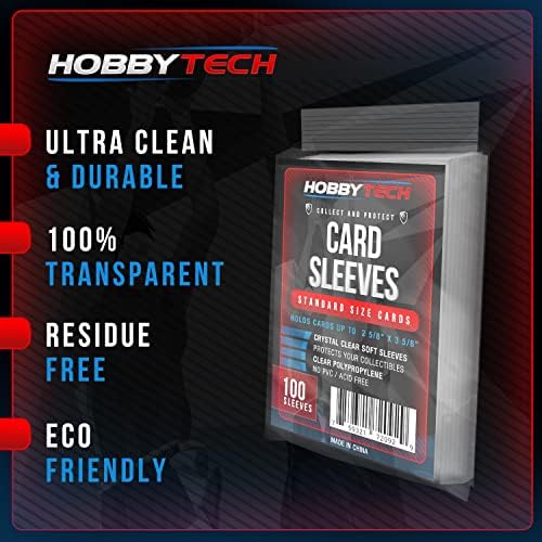 HOBBYTECH - 500 бр Чанти за карти със стандартен размер - Специални меки пени-калъфи за спортни картички, TCG,