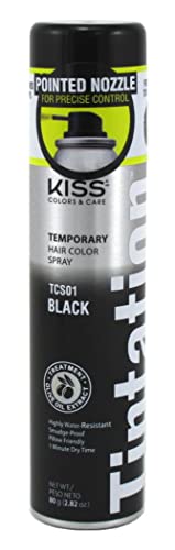 Red By Kiss: Спрей за временно боядисване на коса - Черен - 2,82 грама