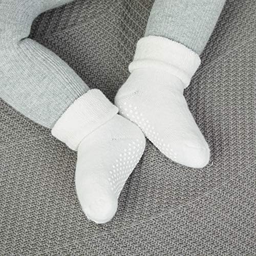 VWU Чорапи за екипажа на Глезените с дръжки, Детски Чорапи, Унисекс, За деца, Топли Дебели памучни Чорапи от