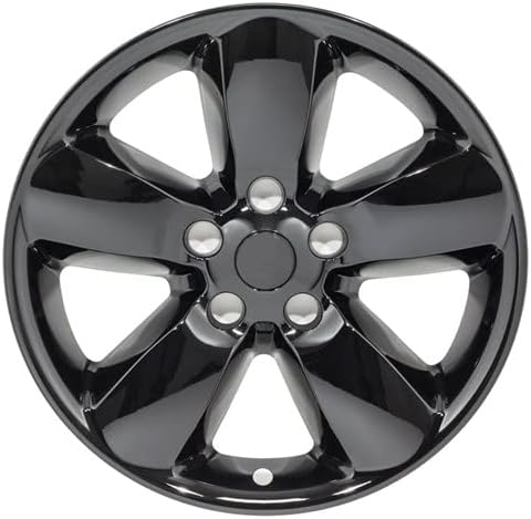 20 Черен Лъскав калъф за колелата, изработени за Dodge Ram (13-Up) | Здрав калъф от ABS-пластмаса -побира директно