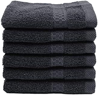 Мека гъба от памук Leather & Loms, 12 Опаковки, Кърпа за лице в банята 12 x12, Мек На Допир, Добре Попива влагата