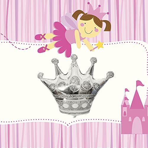 HORUIUS Сребърна Корона Балони Във форма на Короната Фолио Майларовые Балони за Душата на Детето Детски Момичета