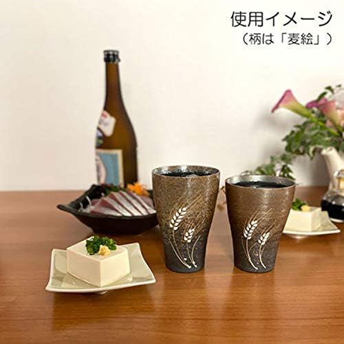 Чаша за Пенящегося бира Banko Фаянс 74-111, Литровата, Боядисана Окисленным Ечемик, Произведено в Япония
