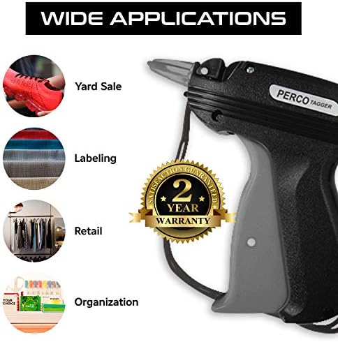Пистолет за маркиране на Perco за комплект дрехи с допълнителни игли и назъбени (мини-комплект пистолет за маркиране)