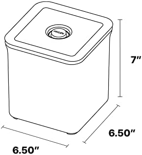 Херметични контейнери за съхранение на продукти VAKUEN Premium, размер на 3,1 л, капакът се затваря с едно щракване